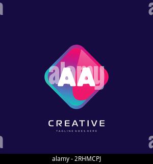 initial logo With Colorful template vector. Stock Vector