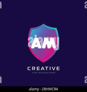 initial logo With Colorful template vector. Stock Vector