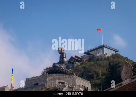 Buddha Statue in Mount Fansipan, SAPA exploration Stock Photo