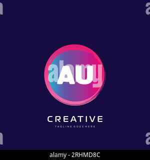 initial logo With Colorful template vector. Stock Vector