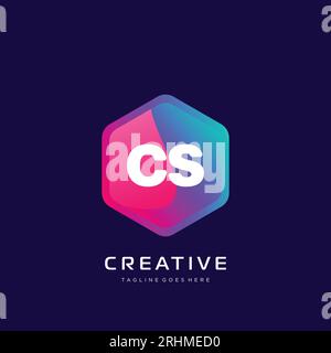 initial logo With Colorful template vector. Stock Vector