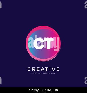 initial logo With Colorful template vector. Stock Vector
