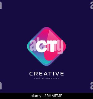 initial logo With Colorful template vector. Stock Vector