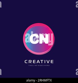 initial logo With Colorful template vector. Stock Vector