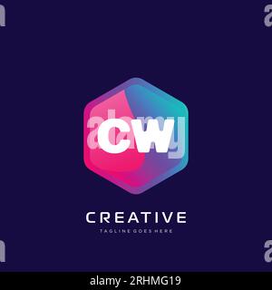 initial logo With Colorful template vector. Stock Vector