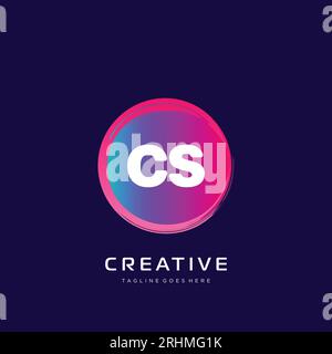 initial logo With Colorful template vector. Stock Vector