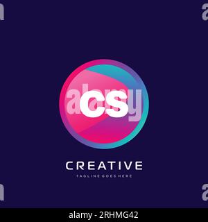 initial logo With Colorful template vector. Stock Vector
