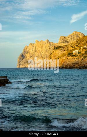 Vacation atmosphere at the gates of the bay of Cala Sant Vicenç and Port de Pollença on the Balearic island of Mallorca - Spain Stock Photo