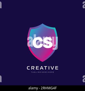 initial logo With Colorful template vector. Stock Vector