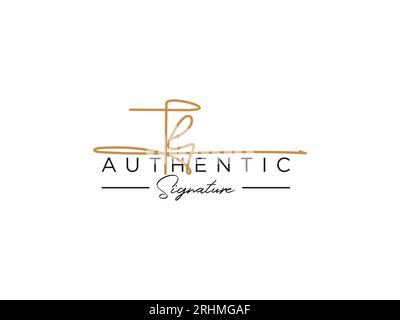 TE Signature Logo Template Vector. Stock Vector