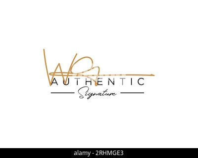 WO Signature Logo Template Vector. Stock Vector