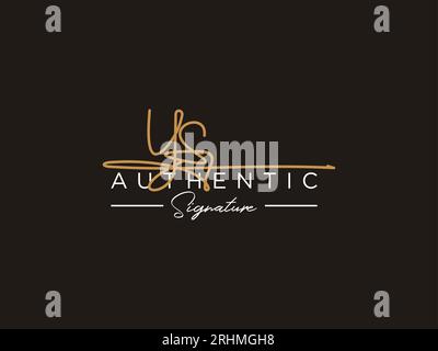 YS Signature Logo Template Vector. Stock Vector
