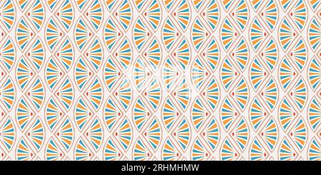 Japanese style seamless pattern. Wave motif traditional Japan geometric ornament. stripes decorative for fashion wrapping, Asian and chinese elements. Stock Vector