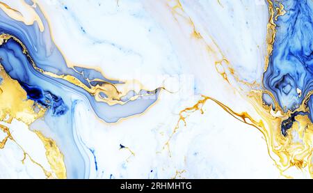 Beautiful multicolor marbled surface. Abstract colorful illustration. Texture of marble Stock Photo