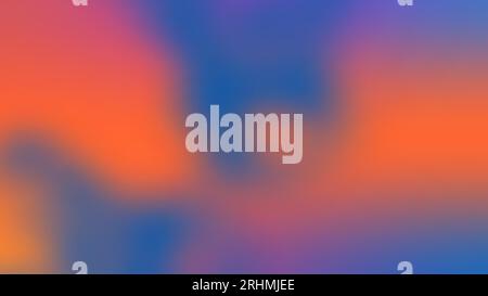 Blur Orange blue abstract background, mist fog style with smooth tone colorful vector. Stock Vector