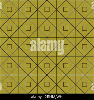Golden Squares Artdeco Seamless Pattern Stock Vector