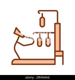 Simulator sign сolor line icon. Physiotherapy. Pictogram for web page. Stock Vector