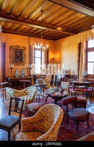 The Great Salon at the Chateau de Chaumont-sur-Loire, Loire Valley, France Stock Photo