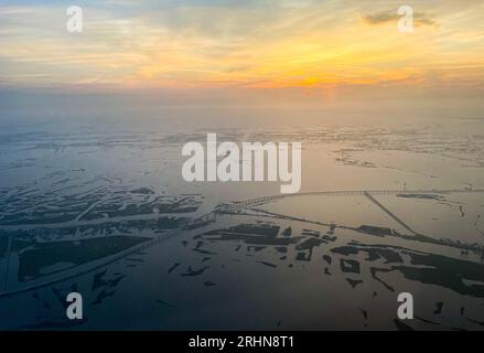 Aerial view of Gateway to the Gulf expressway Stock Photo