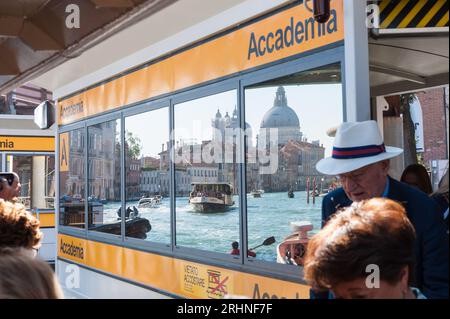 Vaporetto Station Accademia, Venezia Venice Stock Photo