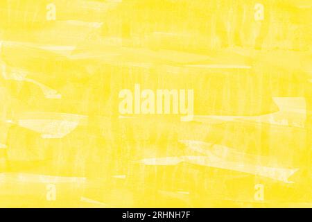 Yellow watercolor abstract background. Full frame Stock Photo
