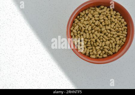 Pet food, special food for pet rodents, transmitting food care and well-being to your furry friend. Nutritious and balanced food for pet rodents, prov Stock Photo