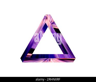 Impossible geometric triangle Stock Photo
