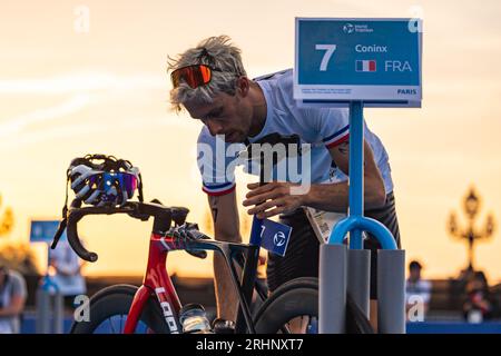 07 Dorian Coninx (FRA) during the 2023 World Triathlon Olympic & Paralympic Games Test Event, on August from 17 to 20, 2023 in Paris, France Stock Photo