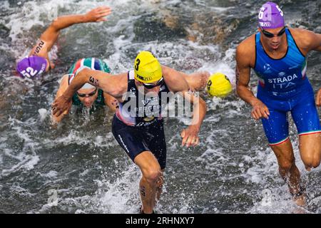 03 Leo Bergere (FRA) during the 2023 World Triathlon Olympic & Paralympic Games Test Event, on August from 17 to 20, 2023 in Paris, France Stock Photo