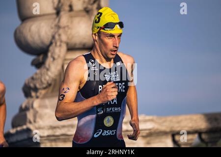 03 Leo Bergere (FRA) during the 2023 World Triathlon Olympic & Paralympic Games Test Event, on August from 17 to 20, 2023 in Paris, France Stock Photo