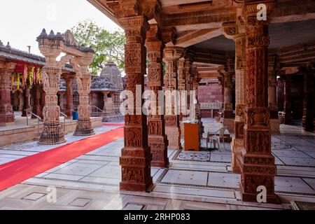 India, state of Rajasthan, Osiyan (or Osian), small town at the gates of the Thar desert, the Jain Mahavira temple founded in the 8th century Stock Photo