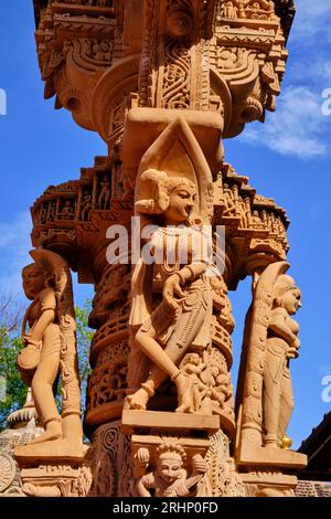 India, state of Rajasthan, Osiyan (or Osian), small town at the gates of the Thar desert, the Jain Mahavira temple founded in the 8th century Stock Photo