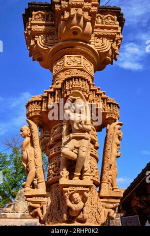 India, state of Rajasthan, Osiyan (or Osian), small town at the gates of the Thar desert, the Jain Mahavira temple founded in the 8th century Stock Photo