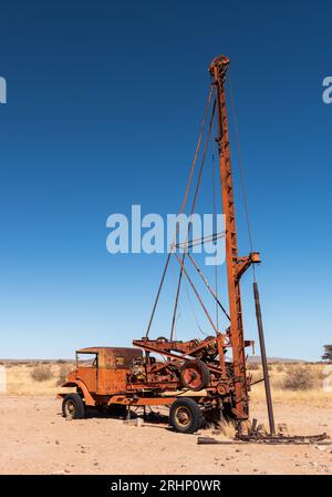 Old Rig Machine Old Water Drilling Rig in Capital Reef National Park, Utah Stock Photo ...