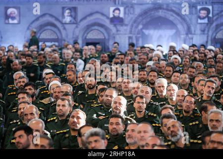 Tehran, Iran. 18th Aug, 2023. Iranian president EBRAHIM RAISI meets ...