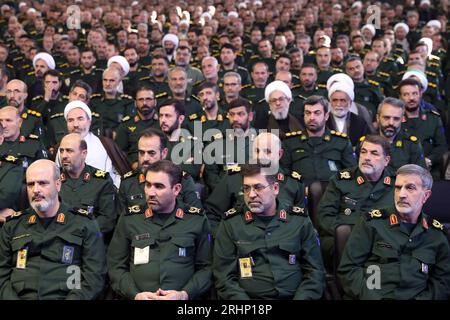 Tehran, Iran. 18th Aug, 2023. Iranian president EBRAHIM RAISI meets ...