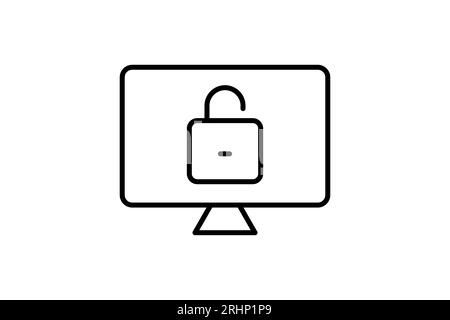 Log In icon. Icon related to Search Engine Optimization. suitable for web site design, app, user interfaces. line icon style. Simple vector design edi Stock Vector
