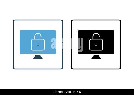 Log In icon. Icon related to Search Engine Optimization. suitable for web site design, app, user interfaces. solid icon style. Simple vector design ed Stock Vector