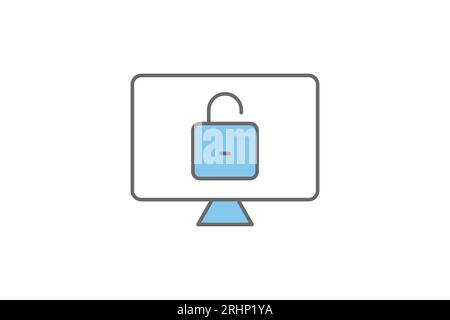 Log In icon. Icon related to Search Engine Optimization. suitable for web site design, app, user interfaces. flat line icon style. Simple vector desig Stock Vector