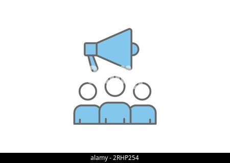 Affiliate Marketing icon. Icon related to Search Engine Optimization. suitable for web site design, app, user interfaces. flat line icon style. Simple Stock Vector