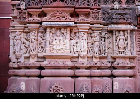 India, state of Rajasthan, Osiyan (or Osian), small town at the gates of the Thar desert, the Jain Mahavira temple founded in the 8th century Stock Photo