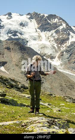 reinhold messer in sulden summer 2023 Stock Photo