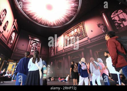 Outernet London a new entertainment district opened in 2022 in the West End, near Tottenham Court Road, the largest digital exhibition space in Europe with the 'world's largest LED screen deployment', London, UK Stock Photo