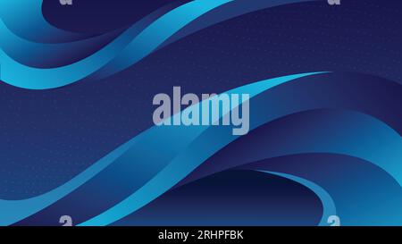 Abstract dark blue simple gradient background Stock Vector