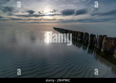 Hiddensee, Neuendorf, view over the sea in summer, Mecklenburg-Western Pomerania Stock Photo