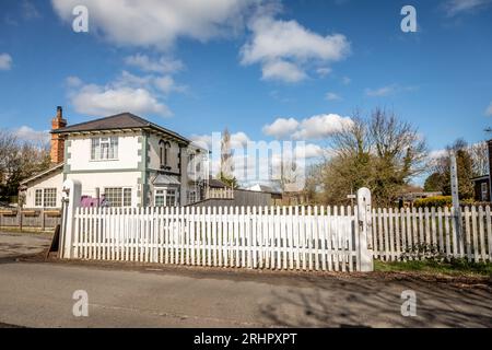 The disused station at North Thoresby, Lincolnshire, England, UK Stock Photo