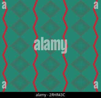 Geometric Christmas Wrapping Paper pattern Stock Vector