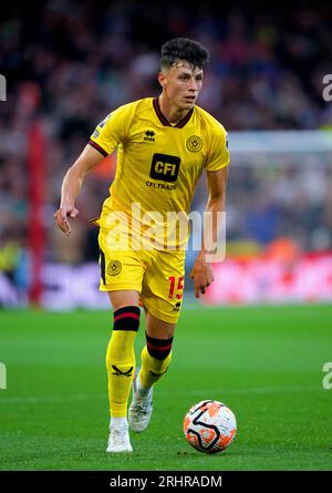 Sheffield United's Anel Ahmedhodzic during the Premier League match at the City Ground, Nottingham. Picture date: Friday August 18, 2023. Stock Photo