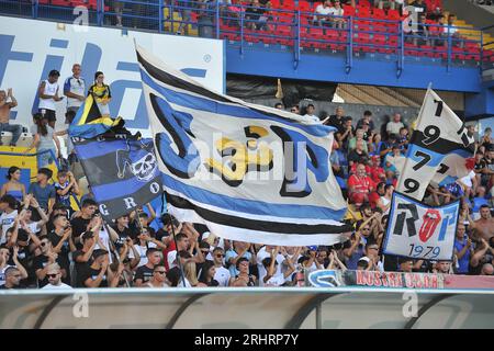 Pisa, Italy. 18th Aug, 2023. Fans of Pisa during Pisa SC vs Carrarese Calcio, Friendly football match in Pisa, Italy, August 18 2023 Credit: Independent Photo Agency/Alamy Live News Stock Photo