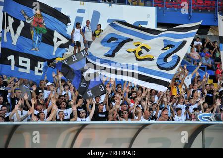 Pisa, Italy. 18th Aug, 2023. Fans of Pisa during Pisa SC vs Carrarese Calcio, Friendly football match in Pisa, Italy, August 18 2023 Credit: Independent Photo Agency/Alamy Live News Stock Photo